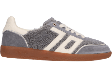 Grijs teddy combi Back70 Cloud Teddy FU18 dames sneaker.
